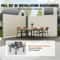 63x236 Inch Retractable Side Awning Beige UV30 Privacy Screen With Aluminum Frame Patio Wind Sun 4