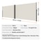 63x236 Inch Retractable Side Awning Beige UV30 Privacy Screen With Aluminum Frame Patio Wind Sun 7