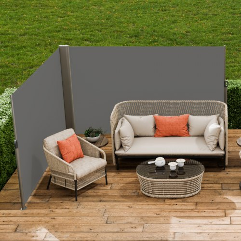 71x236 Retractable Side Awning Full Aluminum RustProof Patio Sunshine Screen Outdoor Privacy Divide 1