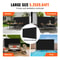 Retractable Patio Screen 118 X 71 Waterproof Outdoor Privacy Awning Black Room Divider For Garden 7