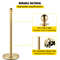 Stainless Steel Stanchion Queue Post 6 PCS Gold Premium Crowd Control Barriers With 5FT Red Ropes 3