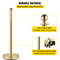 Stainless Steel Stanchion Queue Post 6 PCS Gold Premium Crowd Control Barriers With 5FT Red Ropes 3