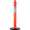 5Pack Delineator Posts 44 Inch Height Orange PE Delineator Post Kit With 10 Inch Reflective Band 10