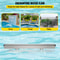 Stainless Steel Pool Waterfall Spillway, Rectangular Outdoor Fountain with Pipe Connector for Garden, Patio, Pond