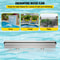 Pool Fountain Stainless Steel Pool Waterfall, Rectangular Garden Outdoor Waterfall Spillway with Pipe Connector