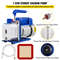Dual Stage Vacuum Pump CFM with Gallon Chamber & Manifold Gauge Hose Kit, Air Conditioning Vacuum Pump for HVAC