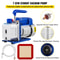 Dual Stage Vacuum Pump CFM with Gallon Chamber & Manifold Gauge Hose Kit, Air Conditioning Vacuum Pump for HVAC