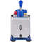 Dual Stage Vacuum Pump CFM with Gallon Chamber & Manifold Gauge Hose Kit, Air Conditioning Vacuum Pump for HVAC