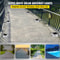 Solar Driveway Lights Bright White, Outdoor Waterproof LED Deck & Dock Lights with Screws, Wireless Pathway Lighting