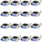 SolarPowered Dock Lights 16Pack HighLumen Blue LED Path Lights For Driveway Sidewalk Steps  Decks 1