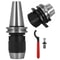 CAT40 Keyless Drill Chuck 1/2". High-Precision Integrated Collet Chuck for CNC Milling, Lathe & Engraving Machines
