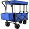 Extra Large Collapsible Garden Cart With Removable Canopy HeavyDuty Folding Wagon With 360 Wheels 1