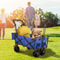 Extra Large Collapsible Garden Cart With Removable Canopy HeavyDuty Folding Wagon With 360 Wheels 0