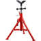 Adjustable V Head Pipe Jack Stand, Heavy Duty High lb Pipe Stand, Folding Carbon Steel Portable Tripod Design