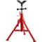 Adjustable V Head Pipe Jack Stand, Heavy Duty High lb Pipe Stand, Folding Carbon Steel Portable Tripod Design