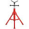 Adjustable V Head Pipe Jack Stand, Heavy Duty High lb Pipe Stand, Folding Carbon Steel Portable Tripod Design