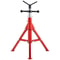 Adjustable V Head Pipe Jack Stand, Heavy Duty High lb Pipe Stand, Folding Carbon Steel Portable Tripod Design