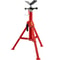 Heavy Duty V Head Pipe Stand, Adjustable Height, Pipe Jack Stands Load, Portable Folding Carbon Steel Pipe Support