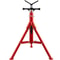Heavy Duty V Head Pipe Stand, Adjustable Height, Pipe Jack Stands Load, Portable Folding Carbon Steel Pipe Support