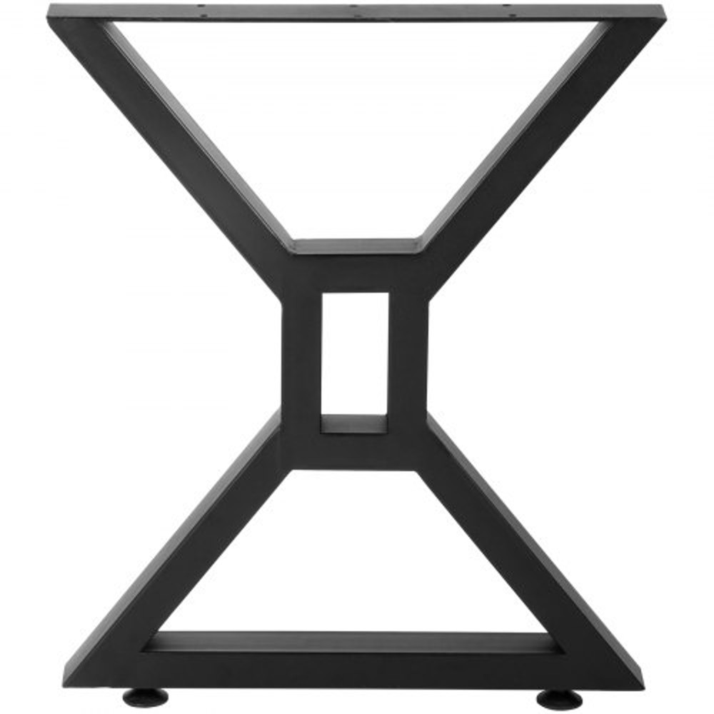 28-Inch Heavy-Duty Metal Table Legs (2PCs), X-Shaped Hollow Iron Legs with 440 Lbs Capacity