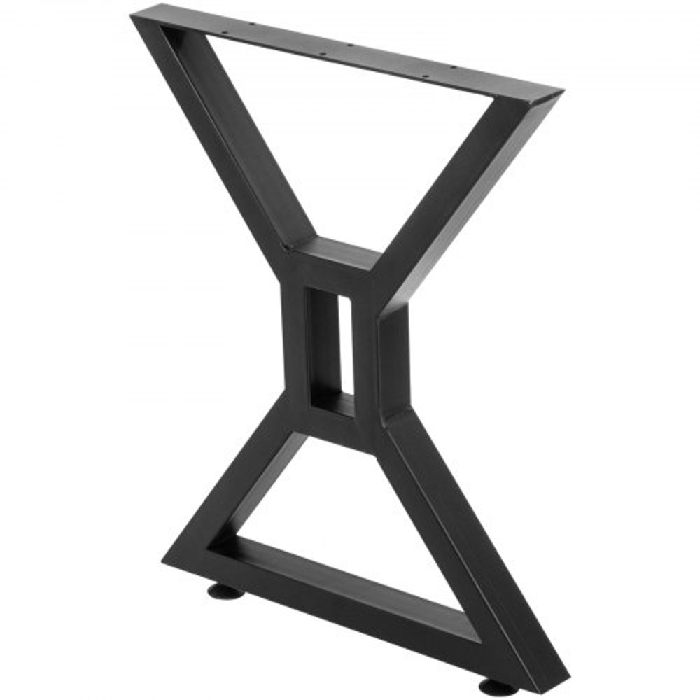 28-Inch Heavy-Duty Metal Table Legs (2PCs), X-Shaped Hollow Iron Legs with 440 Lbs Capacity