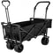 Folding Wagon Utility Cart XL Collapsible Garden Cart With Canopy AllTerrain Wheels Perfect For C 9