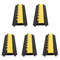 5 Pack Heavy Duty Rubber Cable Protector Ramp 2 Channel 66000 Lbs Load Capacity Driveway Cord Cove 1