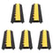 5 Pack Heavy Duty Rubber Cable Protector Ramp 2 Channel 66000 Lbs Load Capacity Driveway Cord Cove 1