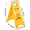 6 Pack Caution Wet Floor Signs, 25" Double-Sided Bilingual Warning Sign – Foldable Wet Floor