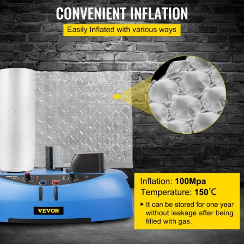 16 X 984ft Air Cushion Film Roll Heavy Duty Bubble Bags For Packaging TearAble Waterproof Air Pill 5