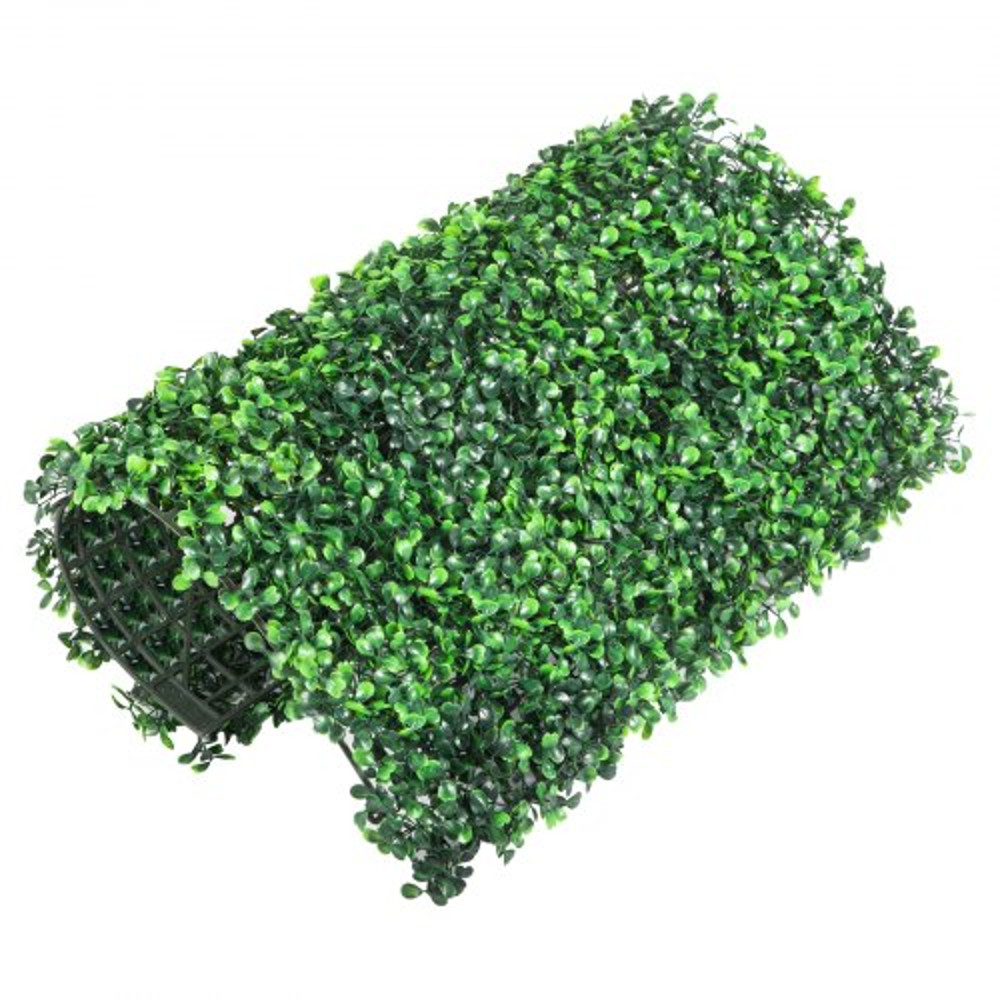 Boxwood Hedge Wall Panels Set, Artificial Grass Backdrop Wall Thick, UV Protected Privacy Fence Screen, Indoor Outdoor