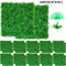 Artificial Boxwood Hedge Wall Panels UV Protected, Green Grass Privacy Fence for Outdoor Backyard, Wall Decoration