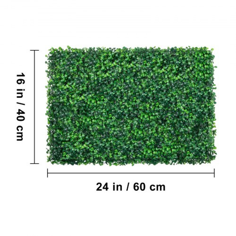 Boxwood Hedge Wall Panels, Artificial Grass Backdrop Wall Thick, Privacy Hedge Screen for Indoor Outdoor