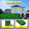Artificial Boxwood Panel UV Protected Green Grass Wall Panels, Lush Fake Hedge Backdrop for Indoor Outdoor Privacy Fence