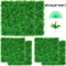 Artificial Boxwood Panel UV Protected Green Grass Wall Panels, Lush Fake Hedge Backdrop for Indoor Outdoor Privacy Fence