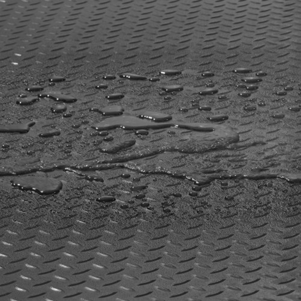 PVC Garage Floor Mats for Under Car, Rolls Thickness Black Garage Flooring for Trailer, Warehouse, Garage, Home Gym