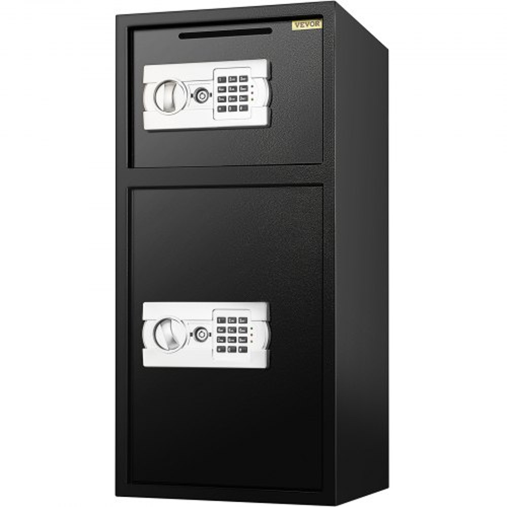 Large Double Door Safe Box, Fireproof Steel Digital Safe for Cash, Guns, Jewelry & Valuables, Heavy-Duty Security Strong