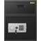 Digital Depository Safe Cubic Feet Made of Carbon Steel, Electronic Code Lock Safe with Deposit Slot & Emergency Keys