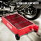 Low Profile Oil Drain Pan, Large Capacity Gallon Oil Drain Tank with Manual Pump, Hose, Heavy-Duty Wheels & Folding