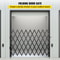 HeavyDuty Single Folding Security Gate 50 H X 75 W Steel Accordion Security Gate With 360 Rolling C 2