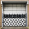 HeavyDuty Single Folding Security Gate 50 H X 75 W Steel Accordion Security Gate With 360 Rolling C 0