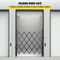Scissor Gate Or Door With Padlock HeavyDuty 360 Rolling Barricade Gate For Home Industrial Safety 2