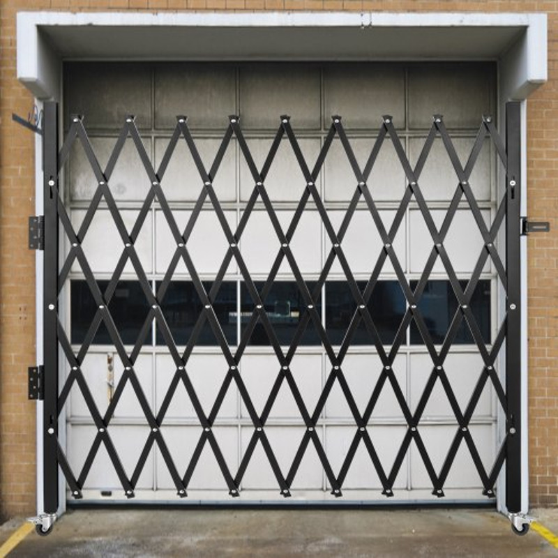 Flexible Expanding Security Gate 360 Rolling Barricade Gate With Padlock HeavyDuty Scissor Gate Fo 0