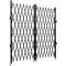 65 Ft X 12 Ft Double Folding Steel Accordion Security Gate Flexible Expanding 360 Rolling Barricade 9