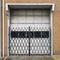 Heavy-Duty Scissor Gate with Keys, 360° Rolling Barricade Gate for Wide Entryways & Industrial Security