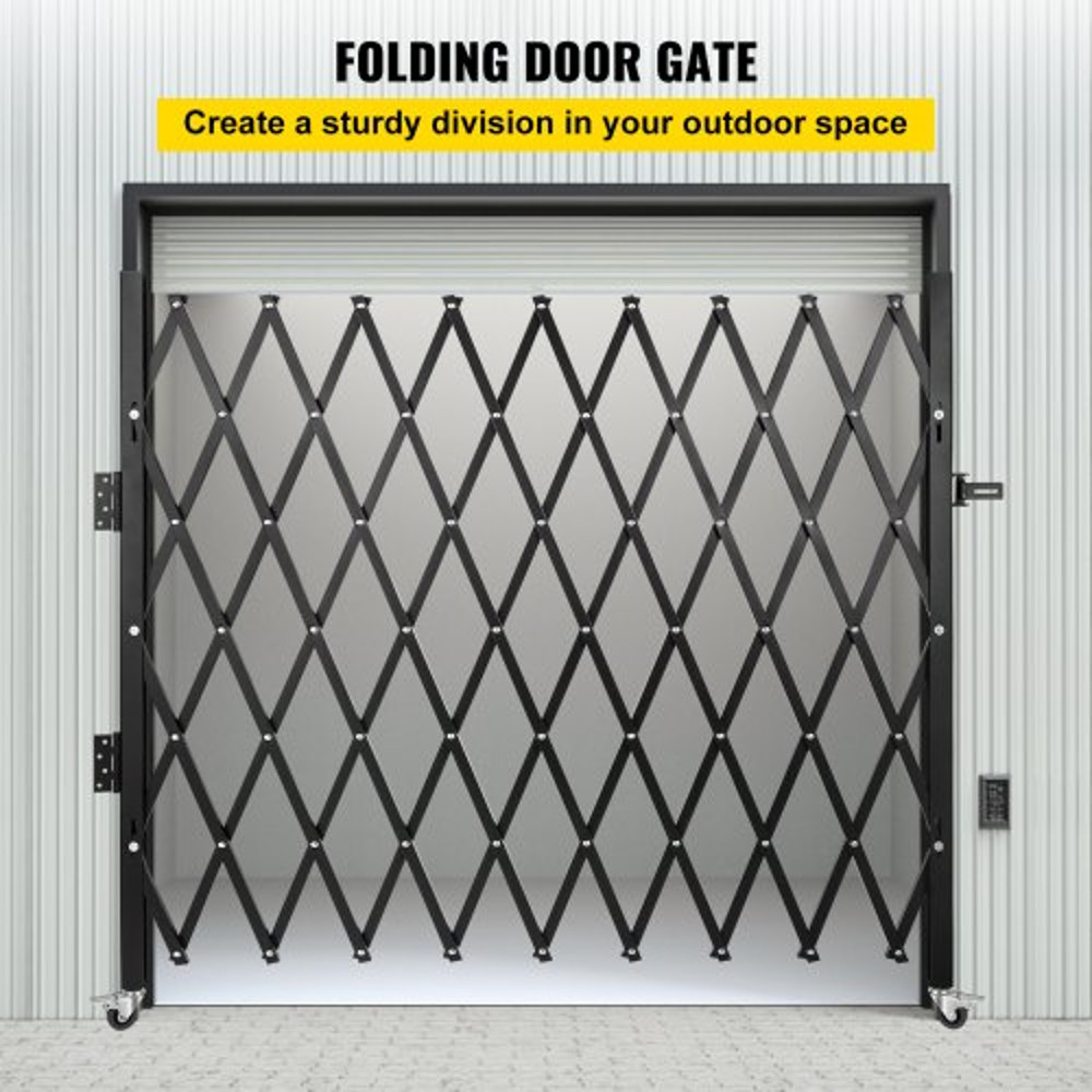 Flexible Expanding Security Gate HeavyDuty 71 X 71 Scissor GateDoor With Padlock 2