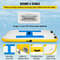 Inflatable Floating Dock 8x5 Ft HeavyDuty PVC Platform With Electric Pump For Swimming Relaxation 4