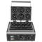 Professional Hole Electric Doughnut Maker, Commercial Waffle Donut Machine with Double-Sided Heating, Teflon-Coated