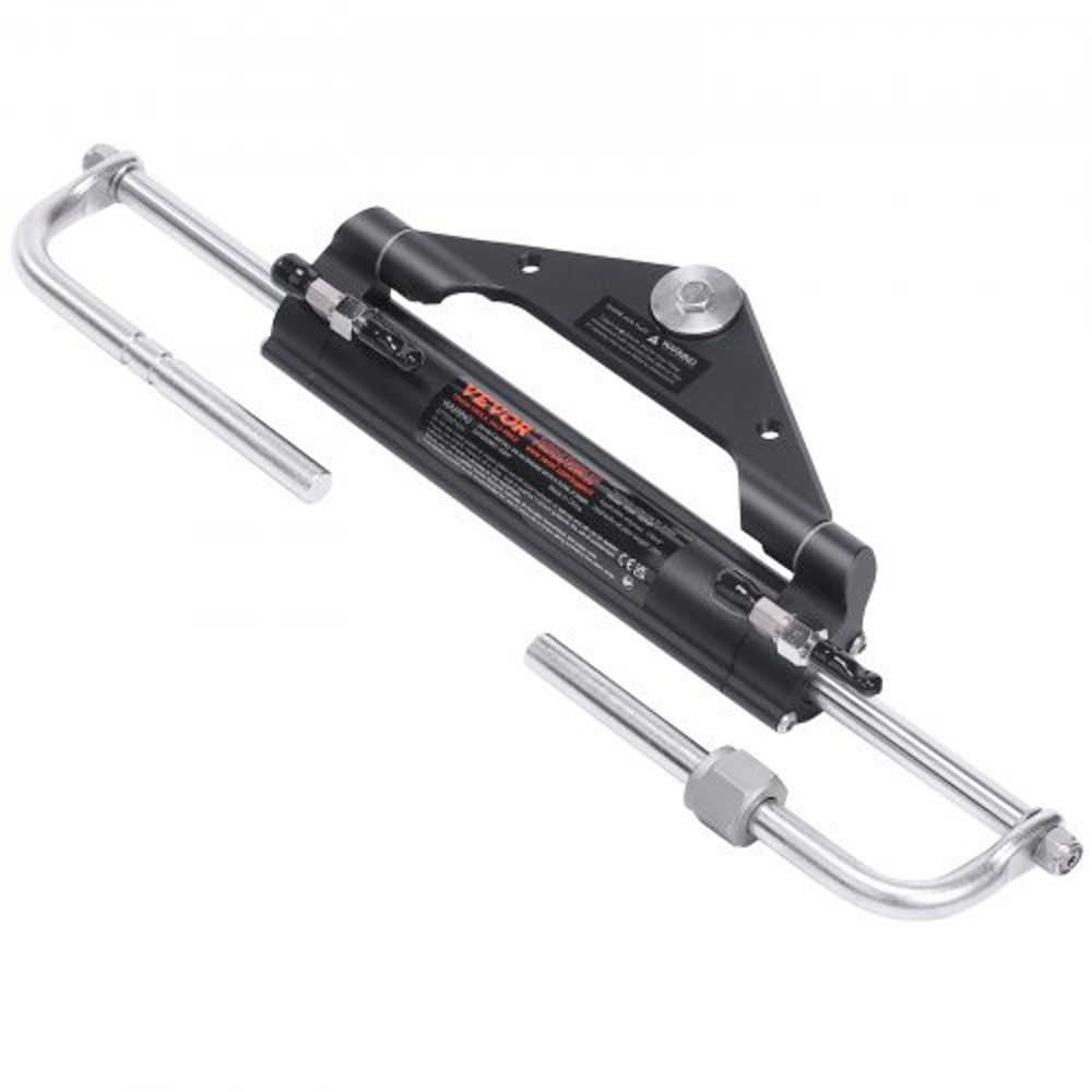 Hydraulic Outboard Steering Kit, Marine Boat Steering System with Pump, Cylinder, High-Pressure Hoses, for Single Engine