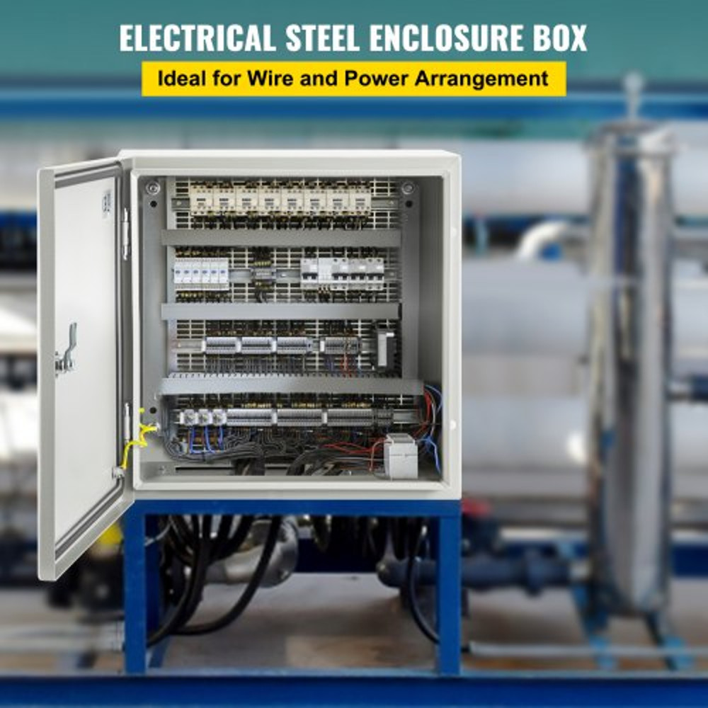 16x16x8 NEMA 4X Steel Electrical Box IP66 Waterproof Dustproof Enclosure IndustrialGrade 2